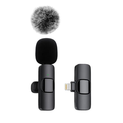  Lavalier Wireless Microphone Audio Video Recording Mini Mic for Iphone Android Mobile Phone Laptop Live Gaming Microphone